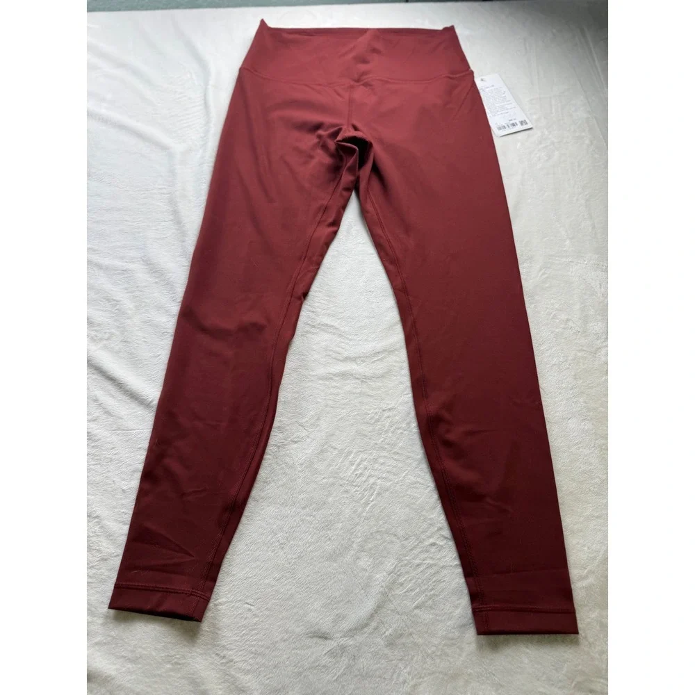 Lululemon Wunder Train HR Tight 28 Red Merlot Everlux Leggings LW5DJ0S Size 12